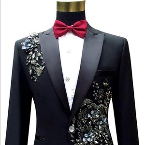 Mens Suit Blazer - Notched Lapel One-Button